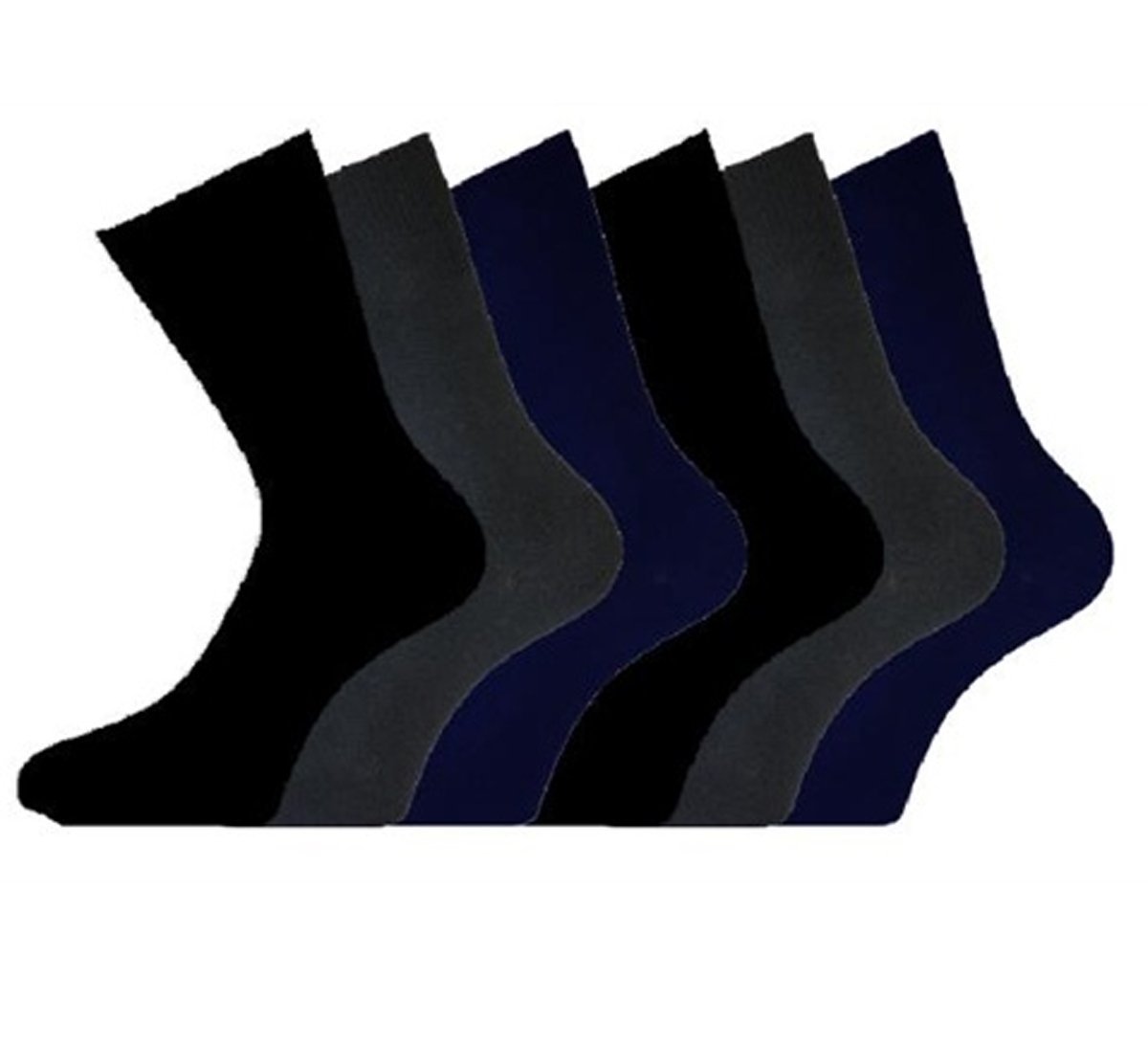 LADIES Plain Cotton LOOSE wide TOP Casual SOCKS no non elastic 3 Pair